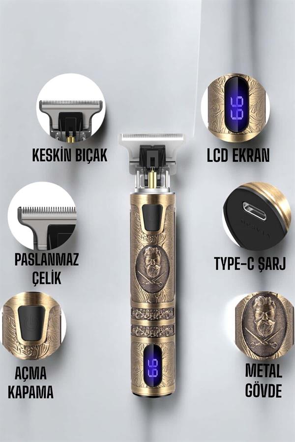Çizik Tıraş Makinesi Şarjlı Paslanmaz Çelik Bıçaklı Uzun Ömürlü - Görsel 3