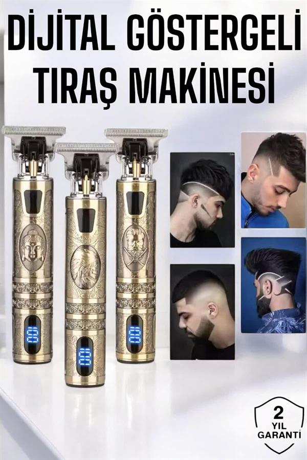 Tıraş Makinesi Çizik Tıraş Paslanmaz Çelik Uzun Ömürlü Şarjlı - Görsel 2