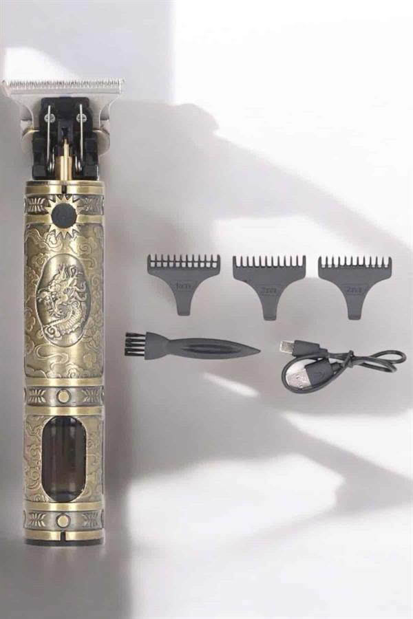 Tıraş Makinesi Çizik Tıraş Paslanmaz Çelik Uzun Ömürlü Şarjlı - Görsel 3