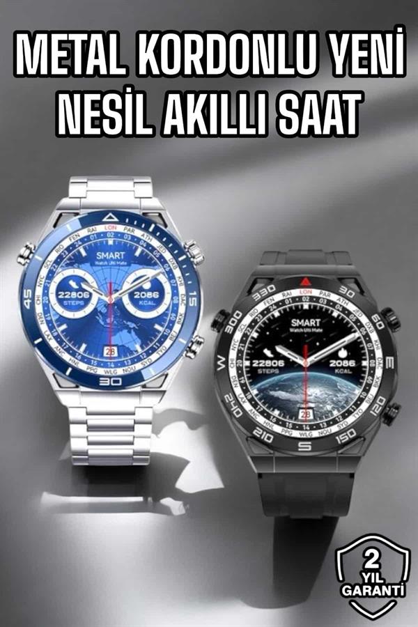 Akıllı Saat 2024 Model Arama Cevaplayan Uyku ve Sağlık Takibi - Görsel 2