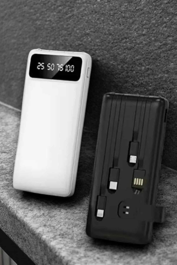 Powerbank 20.000 Mah LCD Ekran USB Lightning Type-C Uyumlu İOS ve Android - Görsel 2
