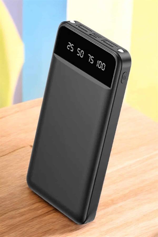 Powerbank 20.000 Mah LCD Ekran USB Lightning Type-C Uyumlu İOS ve Android - Görsel 3