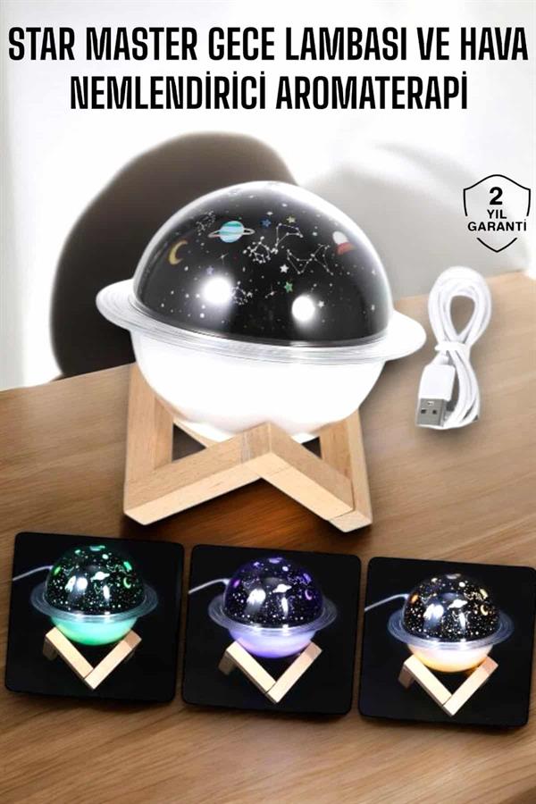 Aromaterapi Hava Nemlendirici Masa ve Gece Lambası - Görsel 2