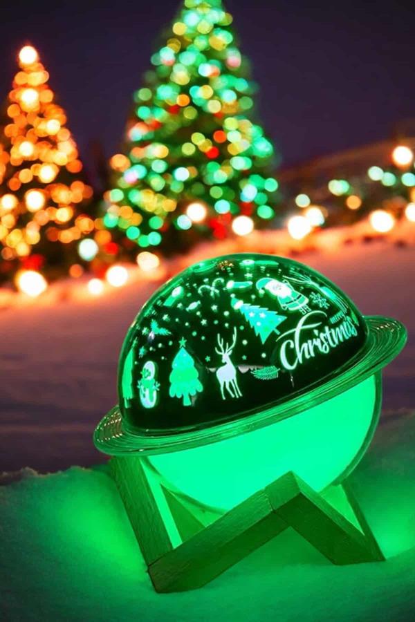 Hava Nemlendirici Masa ve Gece Lambası USB Projeksiyon Aromaterapi - Görsel 4