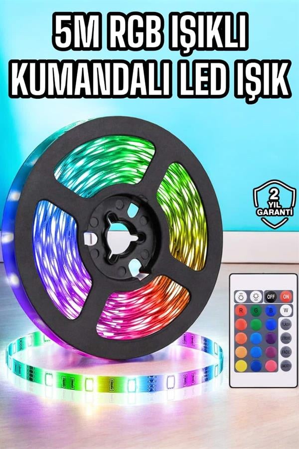 5M RGB Işıklı Her Ortama Uygun Led Işık - Görsel 2