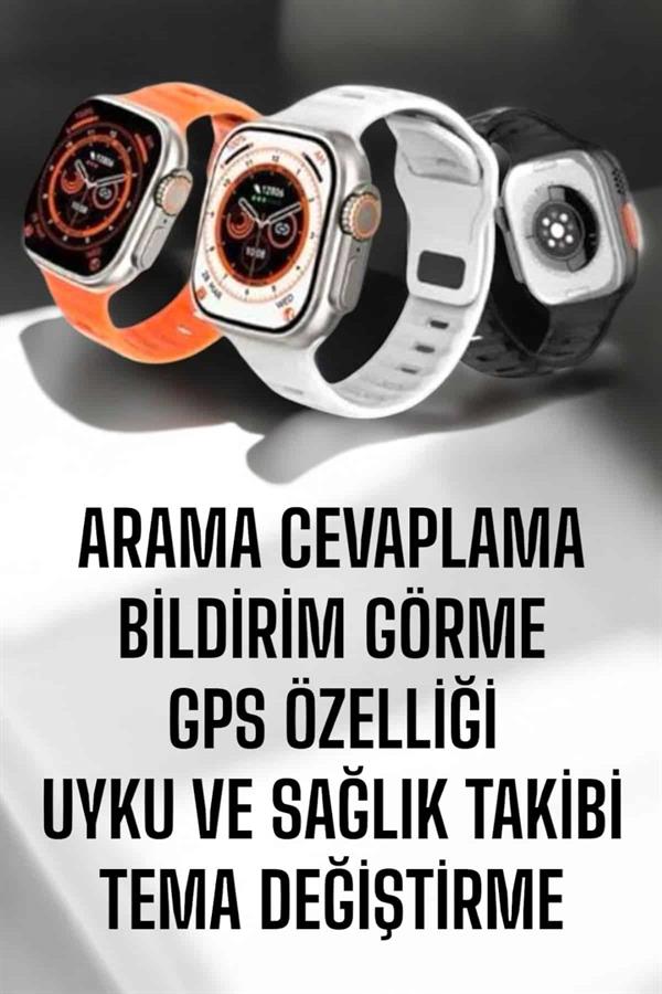 Yeni Nesil Akıllı Saat Adımsayar GPS Nabız Ölçer Uyku ve Sağlık Takibi