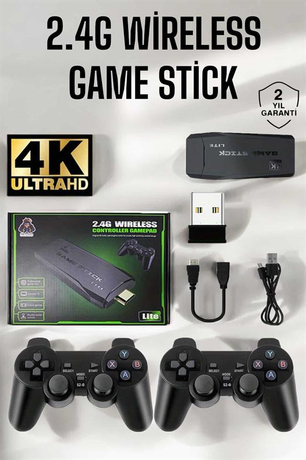 Gaming Atari 2.4g Uyumlu Kablosuz Çift Kol Game Stick - Görsel 2