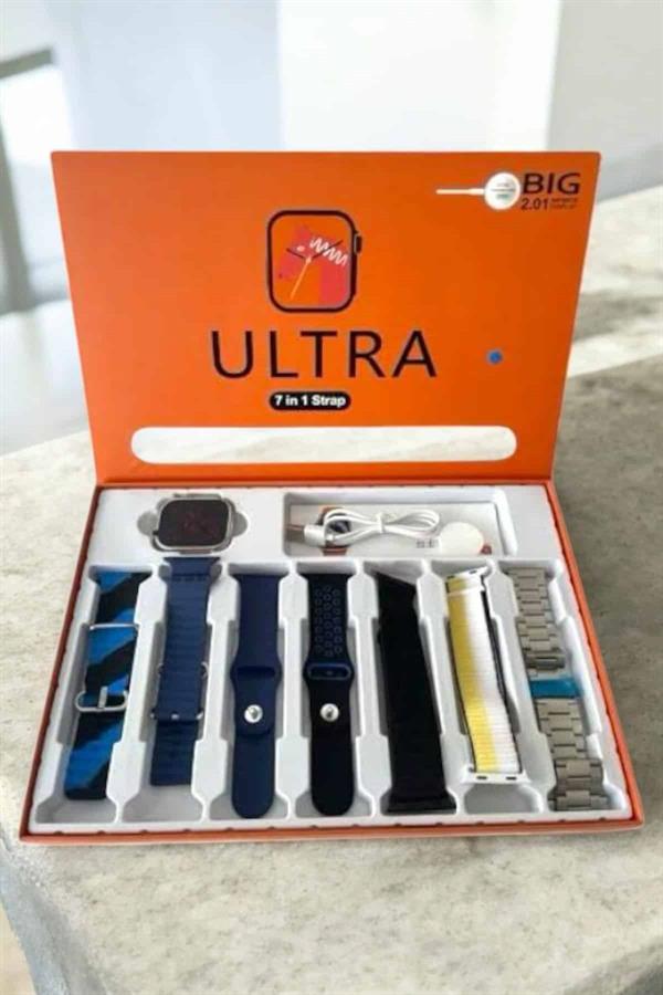 Akıllı Saat 7 Kordonlu Bildirim Görebilen Metal Kordon GPS Özelliği - Görsel 3