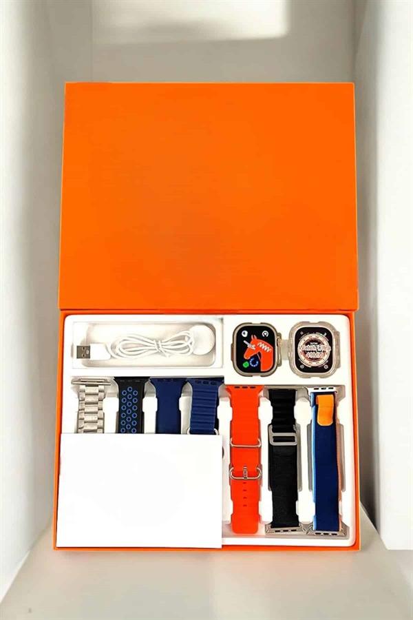 Akıllı Saat 7 Kordonlu MetalPlastik Ve Hasır Kordon Seçeneği - Görsel 3