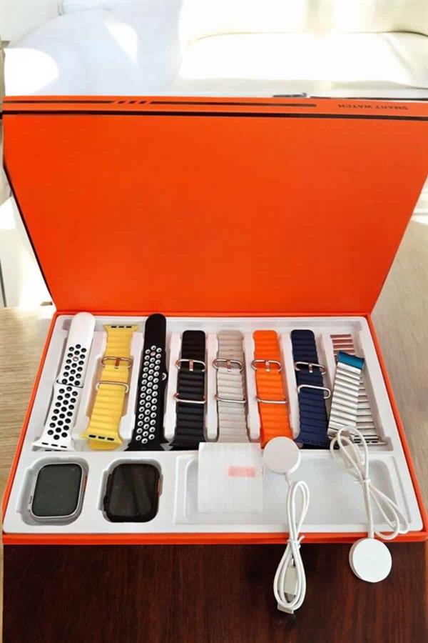 Akıllı Saat 7 Kordonlu MetalPlastik Ve Hasır Kordon Seçeneği - Görsel 4