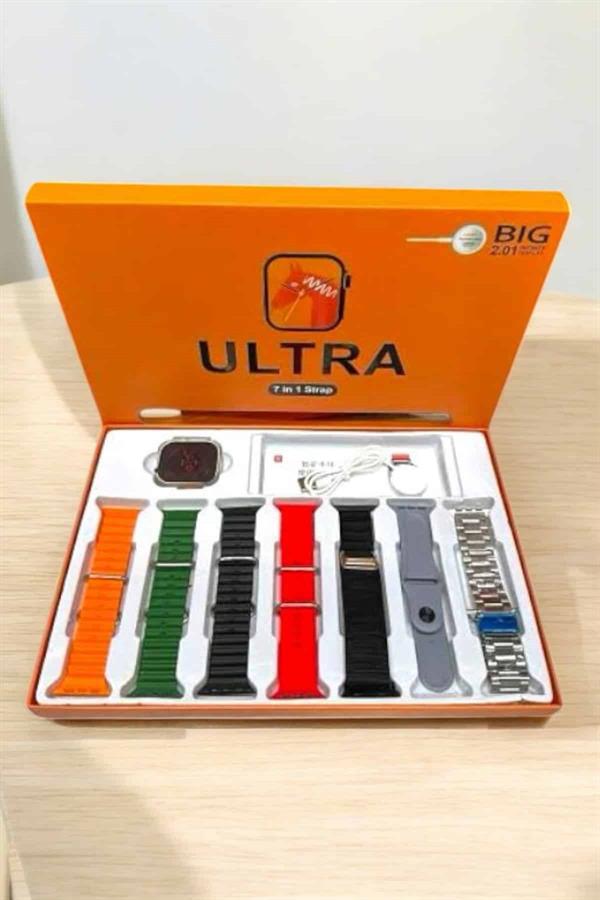 Akıllı Saat 7 Kordonlu MetalPlastik Ve Hasır Kordon Seçeneği - Görsel 5