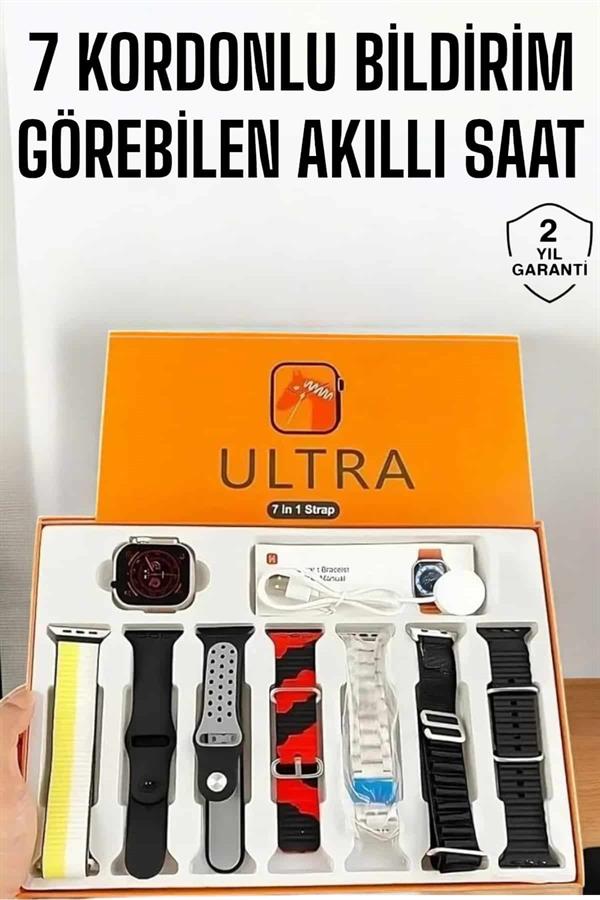 Akıllı Saat 7 Farklı Kordonlu Arama Cevaplayan Bildirim GPS Özelliği - Görsel 2