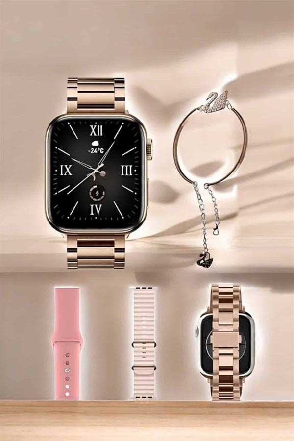 Akıllı Saat Bileklik Hediyeli Uzun Pil Ömrü GPS Takibi - Görsel 3