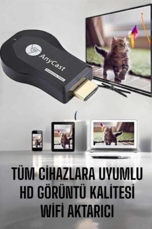 M9 Plus Kablosuz Görüntü+Ses Aktarıcı HDMI TV