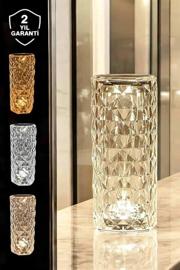 Dokunmatik Kristal Gece Lambası Hediyelik - Görsel 2