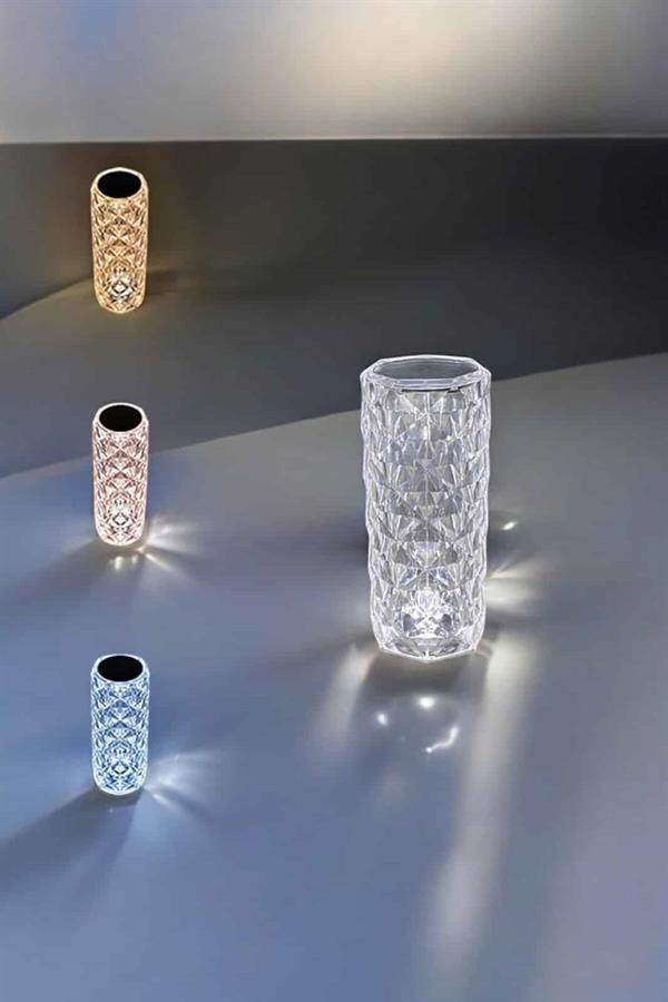 Dokunmatik Kristal Gece Lambası Hediyelik - Görsel 4