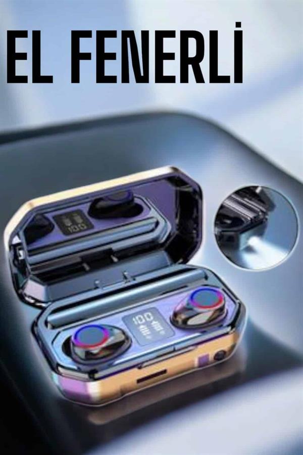 Dijital Göstergeli Bluetooth Bağlantılı Kulaklık Dokunmatik Kontrol - Görsel 4