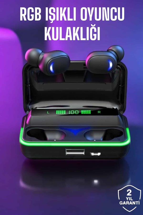 Bluetooth Kulaklık Powerbankli Yüksek Ses Kaliteli Şarj Göstergeli - Görsel 2