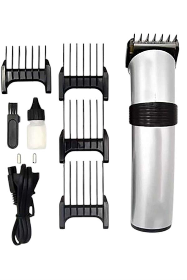 4 Taraklı Taşınabilir Profesyonel Saç ve Sakal Kesme Tıraş Makinesi - Görsel 3