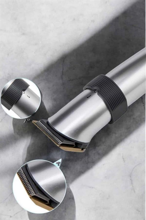 Erkeklere Özel Şarjlı Saç ve Sakal Kesme Tıraş Makinesi Seti - Görsel 4