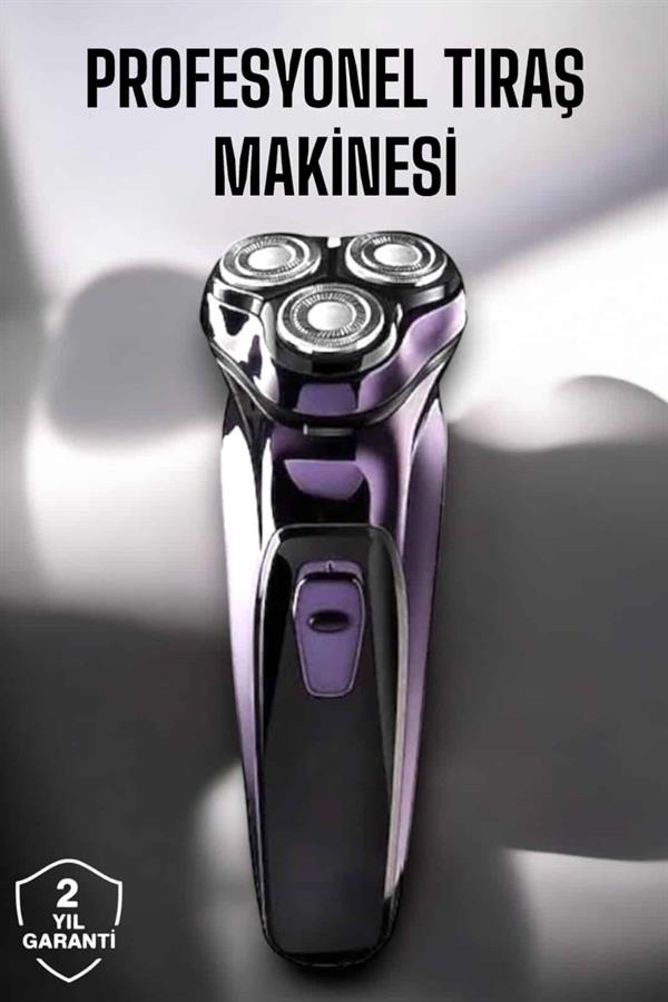 Profesyonel Şarjlı Saç ve Sakal Tıraş Makinesi Hassas Kesim - Görsel 2