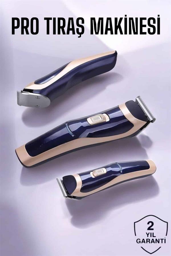 Profesyonel Şarjlı Saç ve Sakal Traş Makinesi Kolay Kullanım - Görsel 2