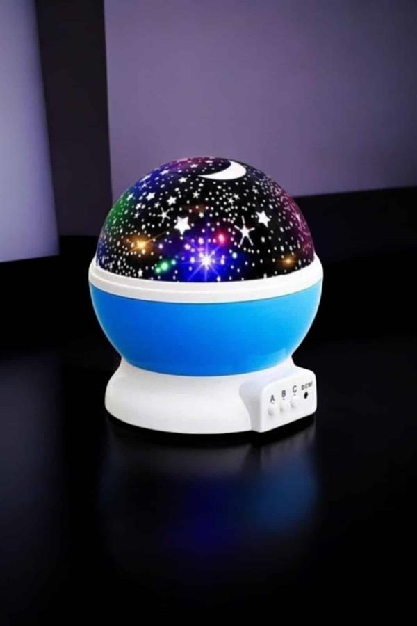 Yıldızlı Gökyüzü Projeksiyon Gece Lambası Hareketli Işık Şovu - Görsel 4