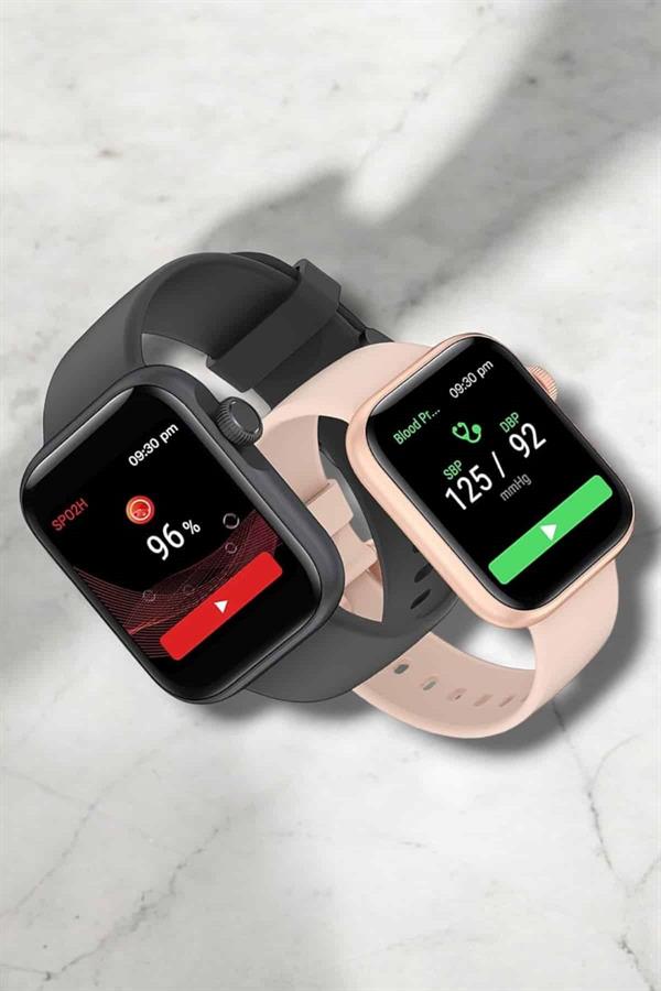 Akıllı Saat Adım Sayar Kalp Atışı İzleme Dokunmatik Bluetooth Bağlantılı - Görsel 3