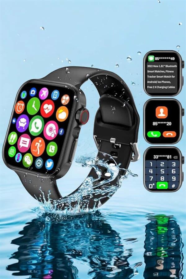 Akıllı Saat Bluetooth Bağlantı ve 24 Saat Sağlık İzleme GPS Arama Cevaplama - Görsel 5