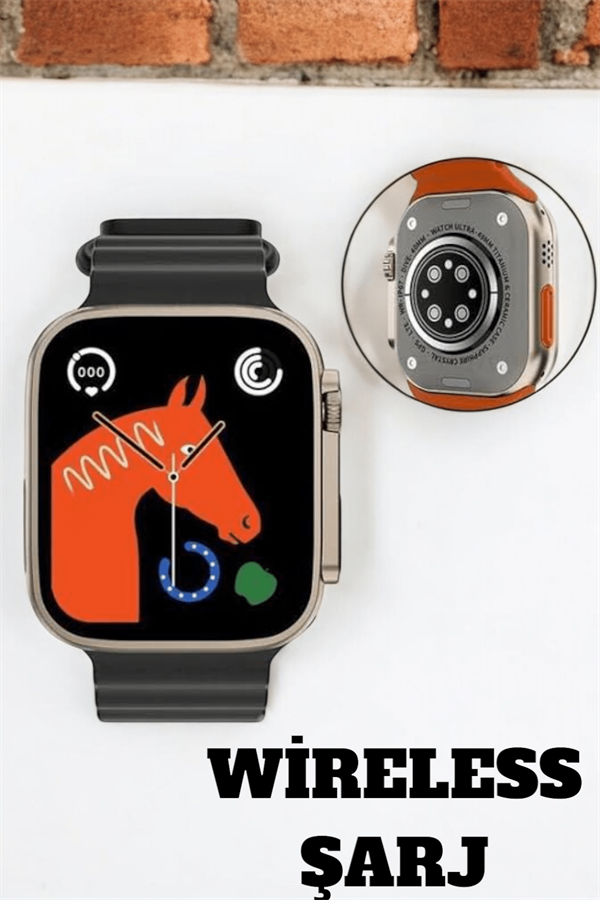 Uyku ve Nabız Takipli Wireless Şarjlı Akıllı Saat Android ve iOS Uyumlu - Görsel 4