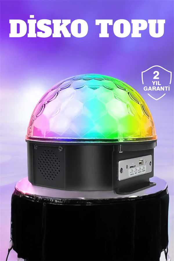 Kompakt Tasarımlı Telefon Kontrollü Disko Topu Işıkları - Görsel 2