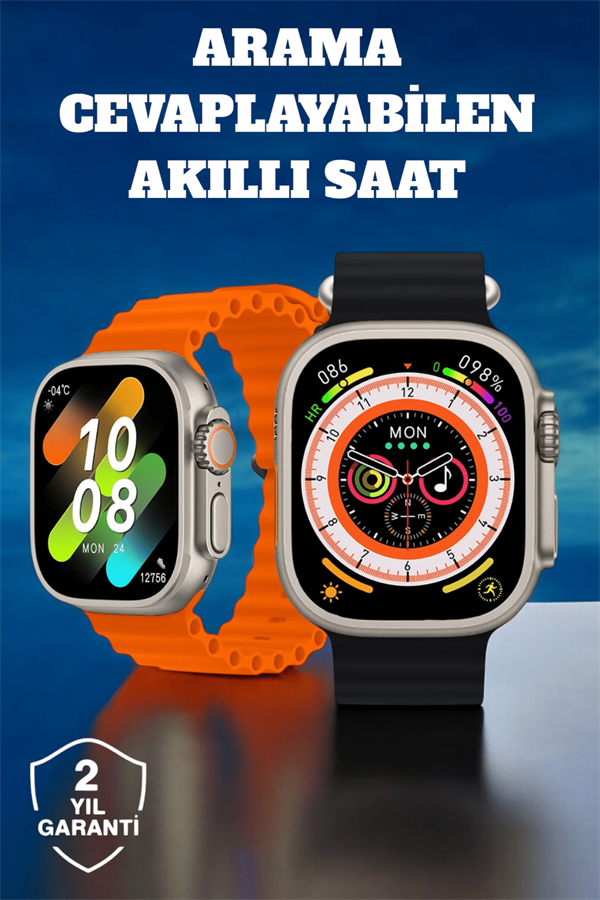 Kablosuz Şarjlı Çağrı ve Müzik Kontrolü Sağlayan Akıllı Saat - Görsel 2