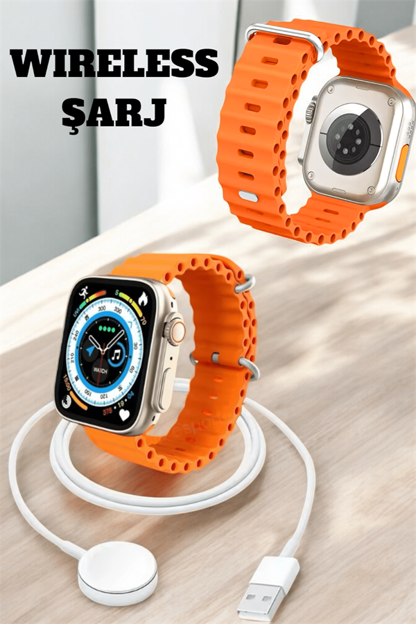 Kablosuz Şarjlı Çağrı ve Müzik Kontrolü Sağlayan Akıllı Saat - Görsel 3