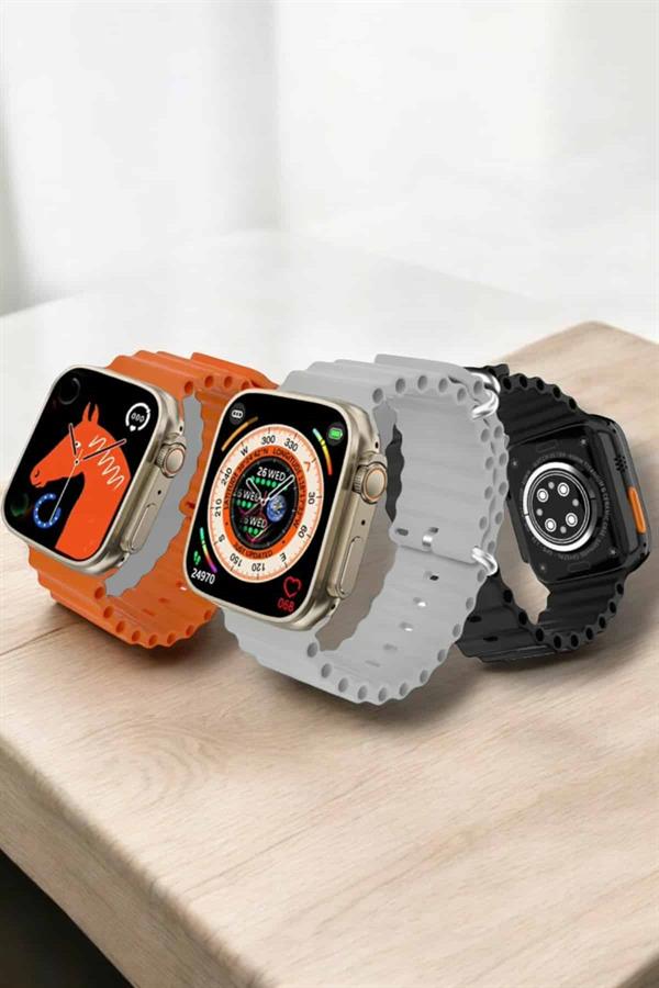 Kablosuz Şarjlı Çağrı ve Müzik Kontrolü Sağlayan Akıllı Saat - Görsel 5