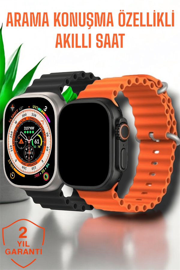 Suya ve Toza Dayanıklı 45 MM Akıllı Saat Bildirim ve Cevapsız Çağrı Görüntüleme - Görsel 2