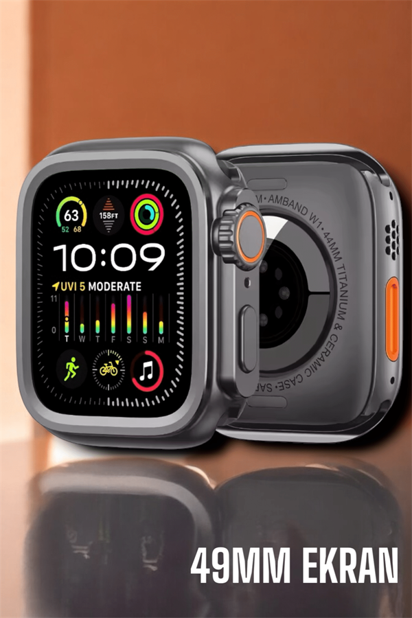 Suya ve Toza Dayanıklı 45 MM Akıllı Saat Bildirim ve Cevapsız Çağrı Görüntüleme - Görsel 4