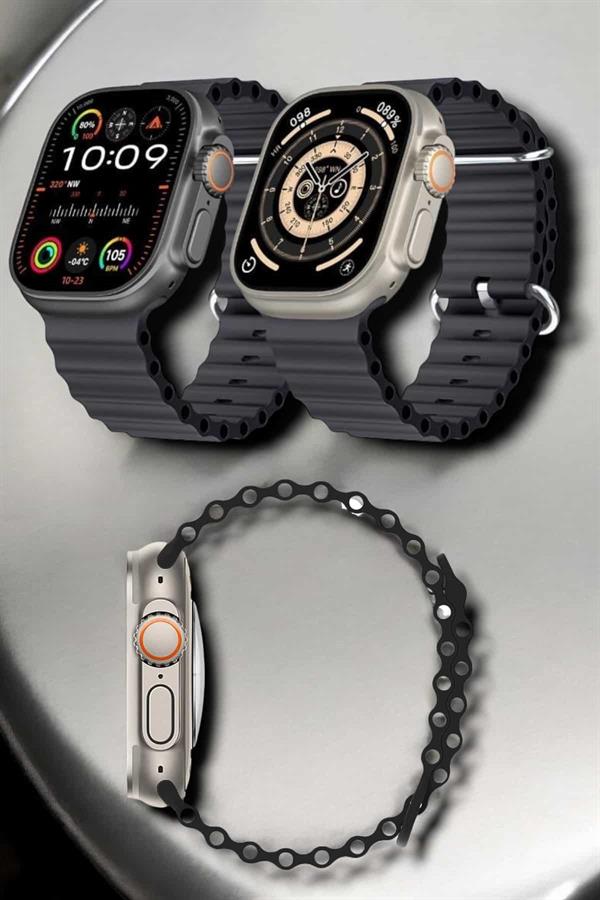 Yeni Nesil Ultra Akıllı Saat Titreşimli Uyku & Sağlık Takibi Çift Kordon