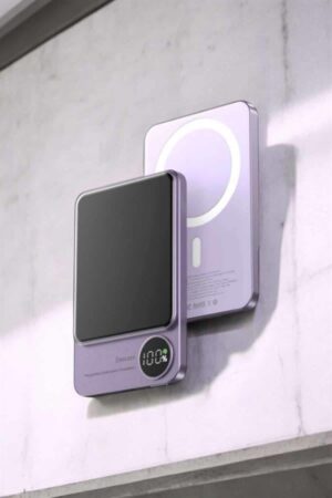 22.5W Magsafe Kablosuz Şarjlı Powerbank Dijital Ekran ve Hızlı Şarj