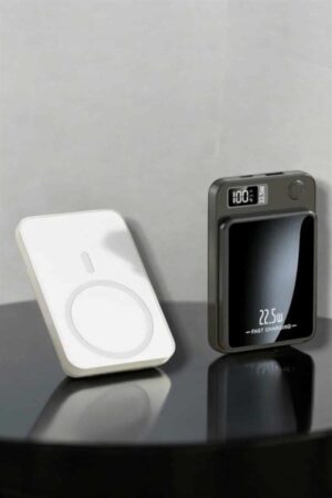 iOS Uyumlu 22.5W Hızlı Şarj Magsafe Powerbank Dijital Göstergeli 10.000 mAh