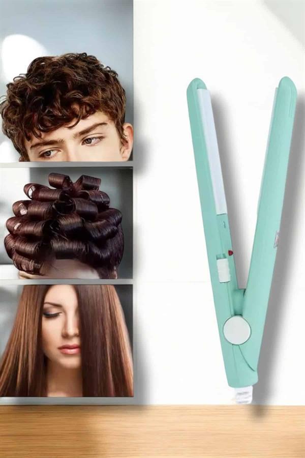 Kompakt ve Hafif: Elektriklenme Karşıtı Mini Saç Düzleştirici - Görsel 3