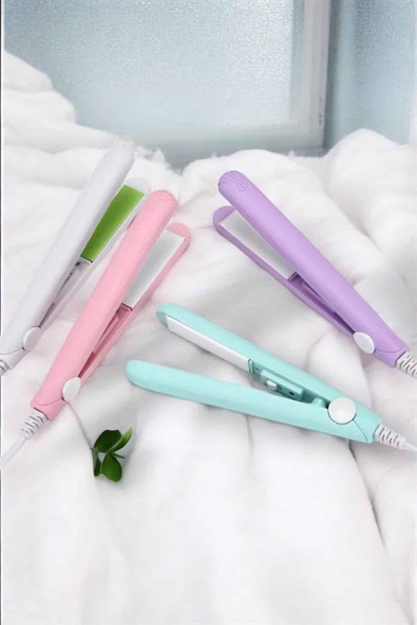 Seramik Kaplama Taşınabilir Mini Saç Düzleştirici Seyahat Dostu Tasarım - Görsel 3