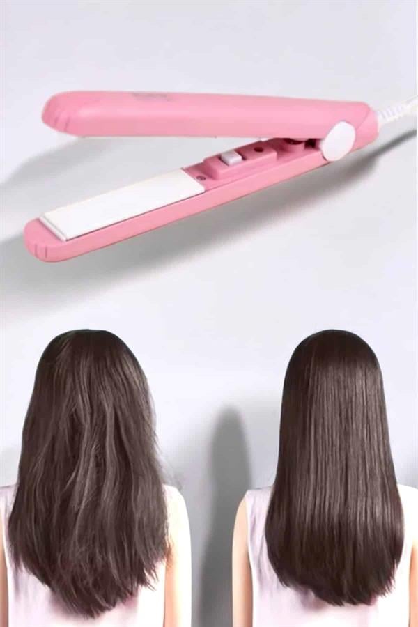 Seramik Kaplama Taşınabilir Mini Saç Düzleştirici Seyahat Dostu Tasarım - Görsel 4