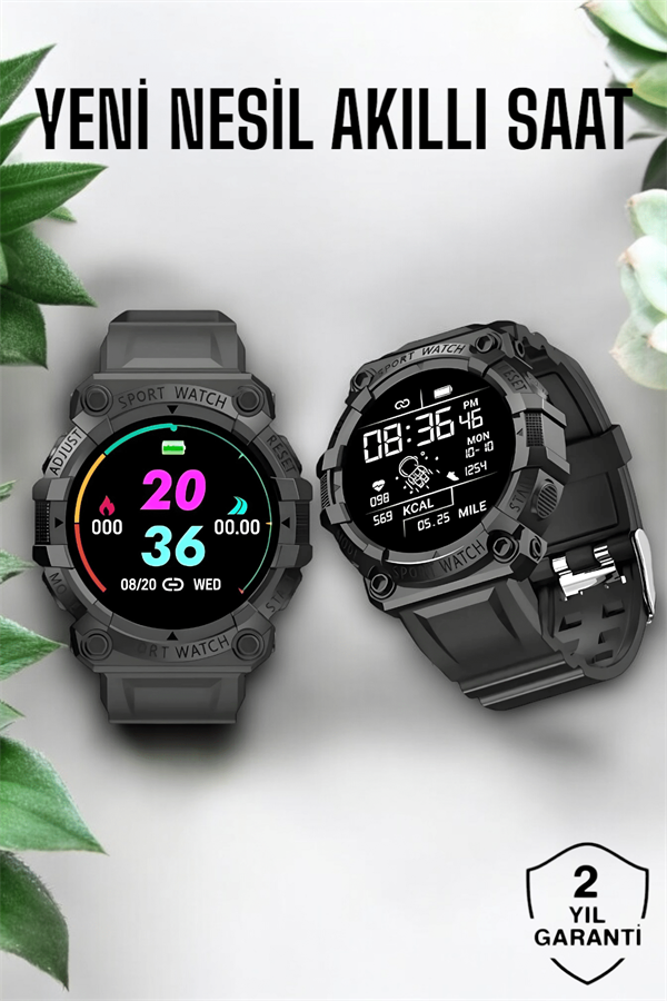 Bluetooth 5.0 Destekli Çok Fonksiyonlu Yeni Nesil Akıllı Saat - Görsel 2