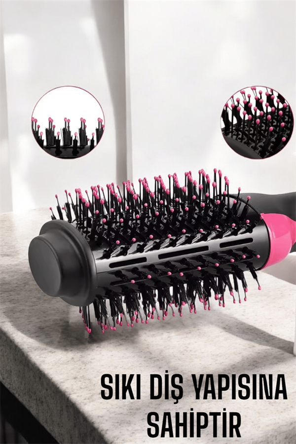 1200 Watt Gücünde Negatif İyon Teknolojili 3 Isı Kademeli Fön Tarağı - Görsel 3