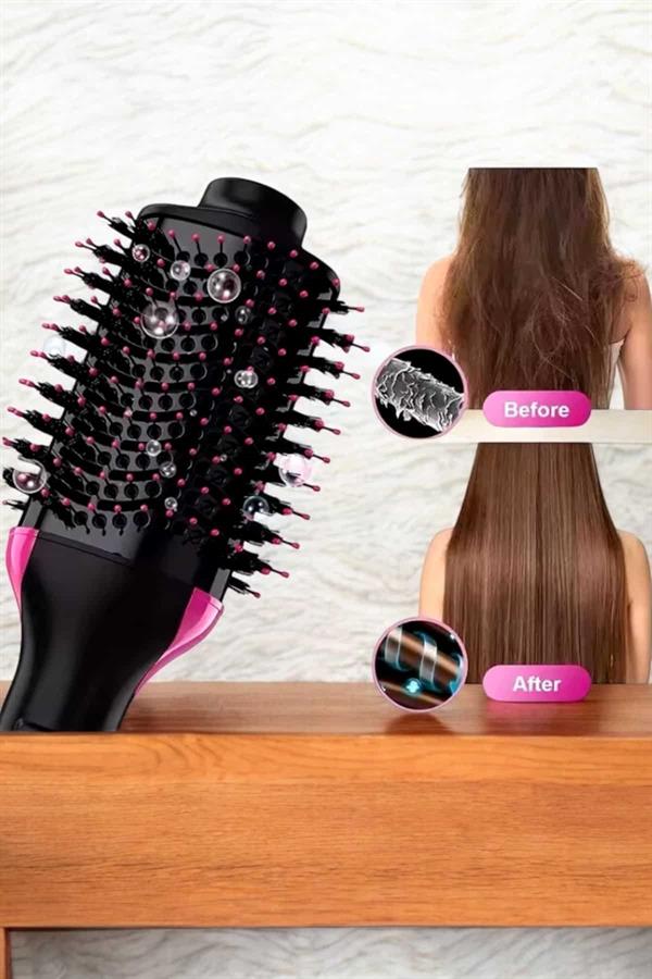 1200 Watt Gücünde Negatif İyon Teknolojili 3 Isı Kademeli Fön Tarağı - Görsel 5