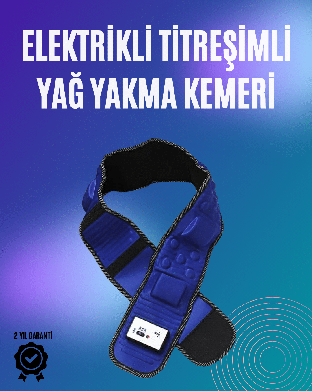 Elektrikli Titreşimli Yağ Yakma Kemeri – Masaj ve Kilo Kaybı İçin İdeal
