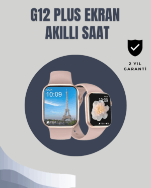 Su Geçirmez Akıllı Saat – 300 mAh Batarya Sesli Arama Uyku & Adım Takibi