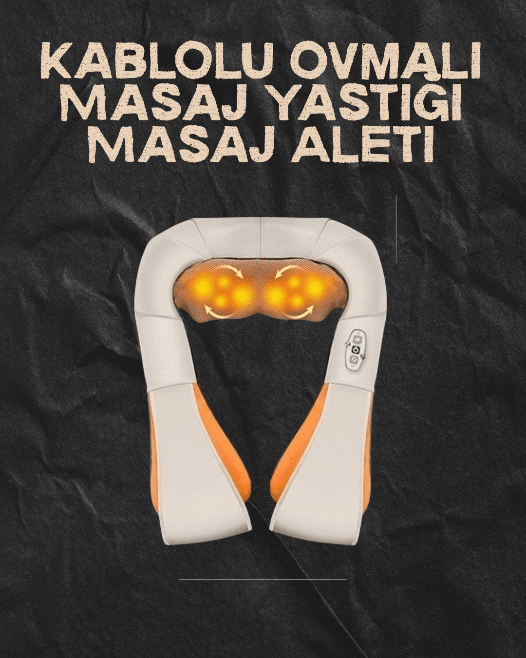 Ovmalı Isıtmalı Elektrikli Masaj Aleti – Boyun Sırt Bel Omuz ve Bacak İçin Profesyonel Masaj Aleti