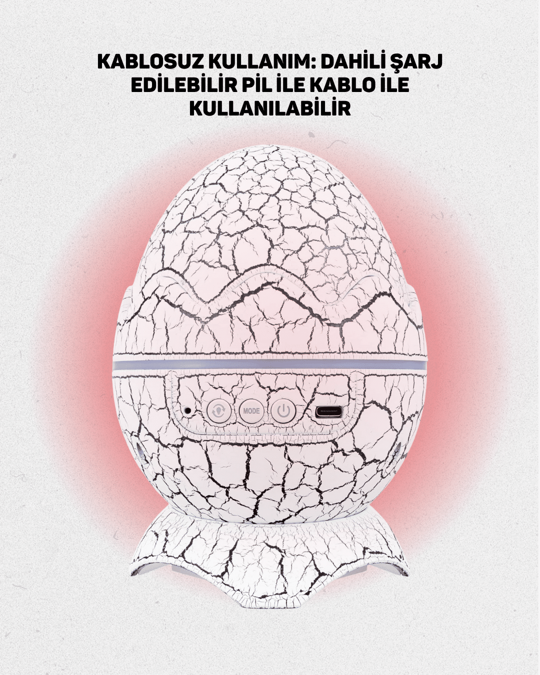 Ayarlanabilir Parlaklık ve Sis Efektli Atmosfer Lambası - Görsel 4