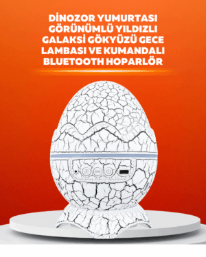 Dinozor Yumurtası Tasarımlı Projektörlü Gece Lambası